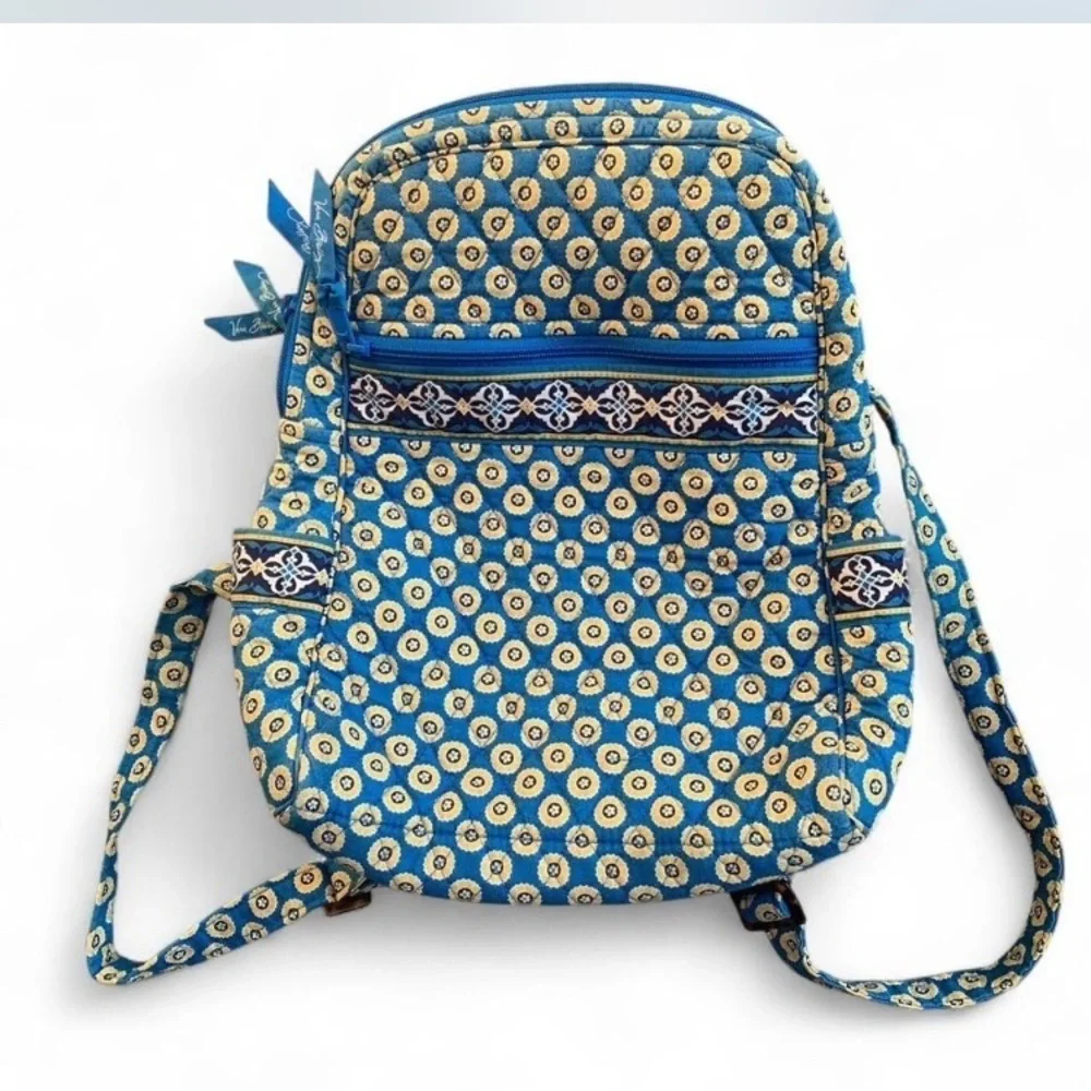 Vera Bradley riviera Floral Blue yellow Crossbody Bag Set backpack cross body